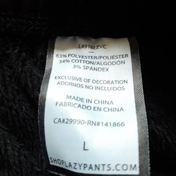 Lazypants The Niki Original Jogger in Black Size M - Picture 10 of 12